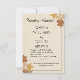 Tarjeta de RSVP elegante – Colección de boda verde