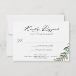 Tarjeta de RSVP final para Candice