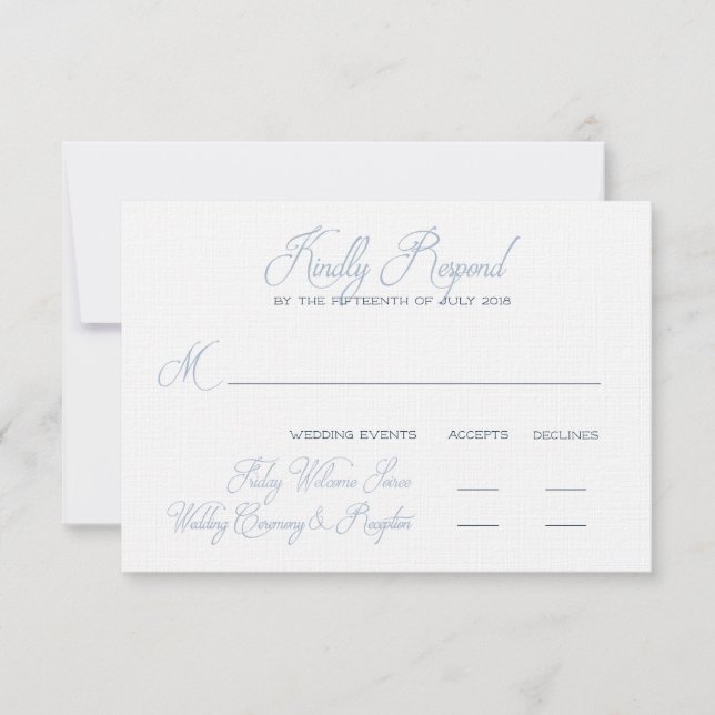 Tarjeta de RSVP final para Jessie (Anverso)