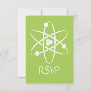 Tarjeta de RSVP Fuerzas Atractivas en Peridot