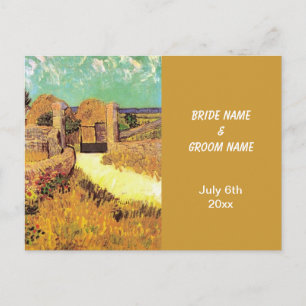 tarjeta de RSVP, Granja en Provenza, Van Gogh