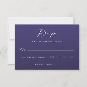 Tarjeta de RSVP Marina Elegante