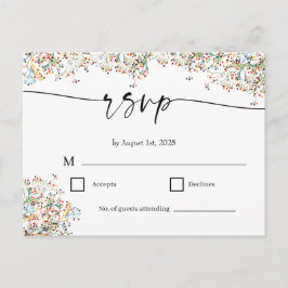 Tarjeta de RSVP Minimalista Elegante