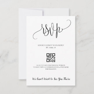 tarjeta de rsvp minimalista elegante moderna