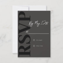 Tarjeta de RSVP moderna