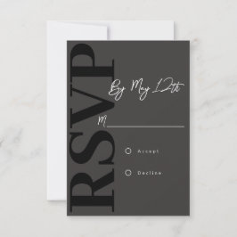 Tarjeta de RSVP moderna