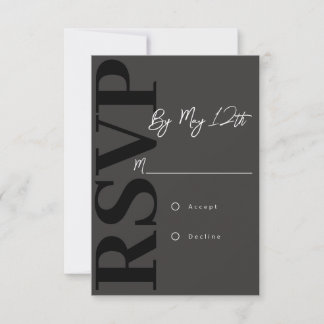 Tarjeta de RSVP moderna
