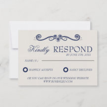 Tarjeta de RSVP para Boda Elegante | Boho Dinero A