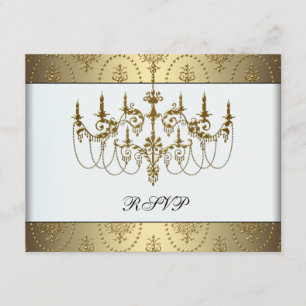 Tarjeta de RSVP para fiesta de Sweet Sixteen con c