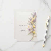 Tarjeta de RSVP para Jardín de Primavera Lila