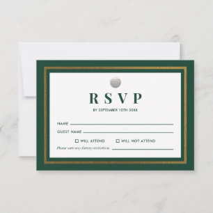 Tarjeta de RSVP para Torneo de Golf
