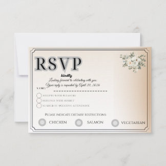 Tarjeta de RSVP personalizable | Seguimiento de as