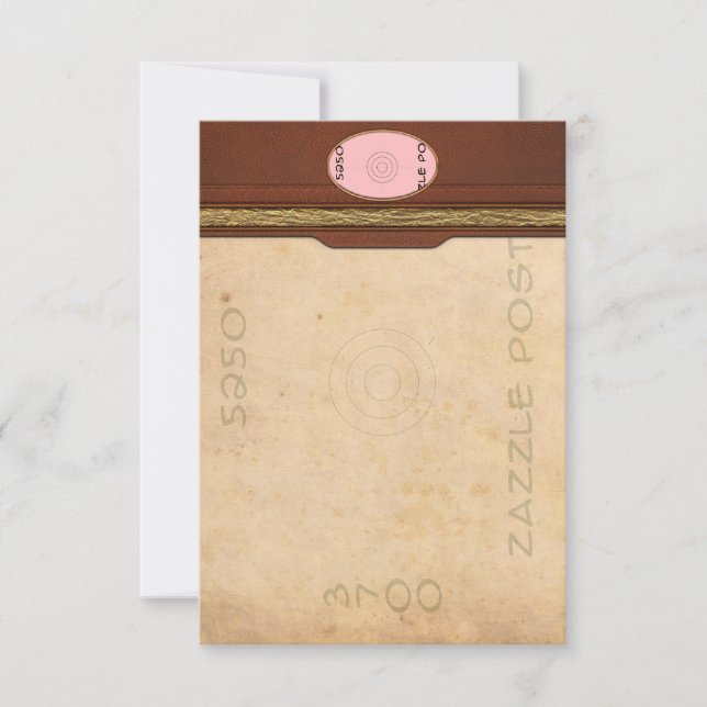 Tarjeta de RSVP - Retrato (Anverso)