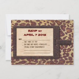 Tarjeta de RSVP Safari
