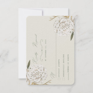 Tarjeta de RSVP tradicional