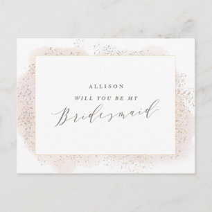 TARJETA DE Rubor TOUCH BRIDESMAID.