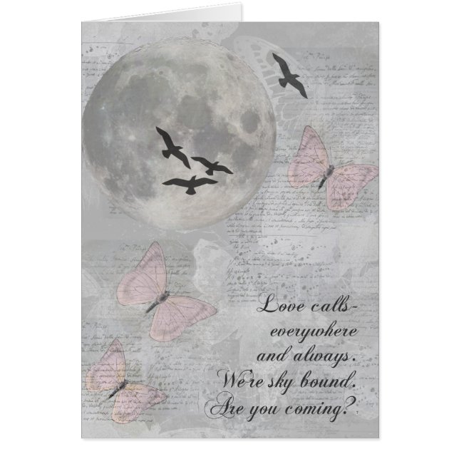 Tarjeta de Rumi de las llamadas de amor de los (Frente)