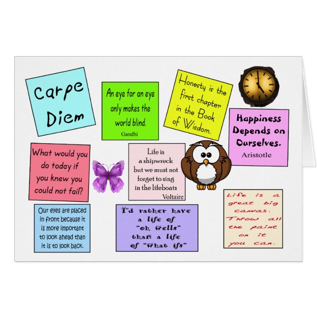 Tarjeta de sabiduría (Anverso (Horizontal))