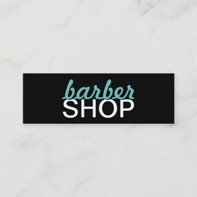 tarjeta de sacador de la barbería (Anverso)