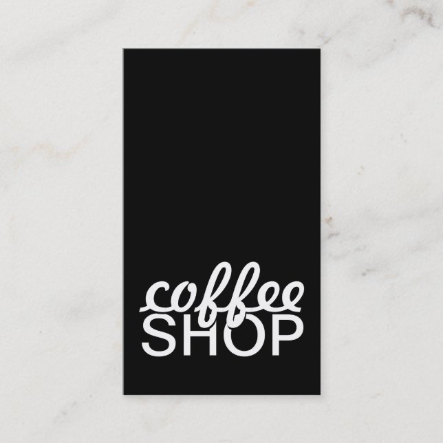 tarjeta de sacador de la cafetería (Anverso)