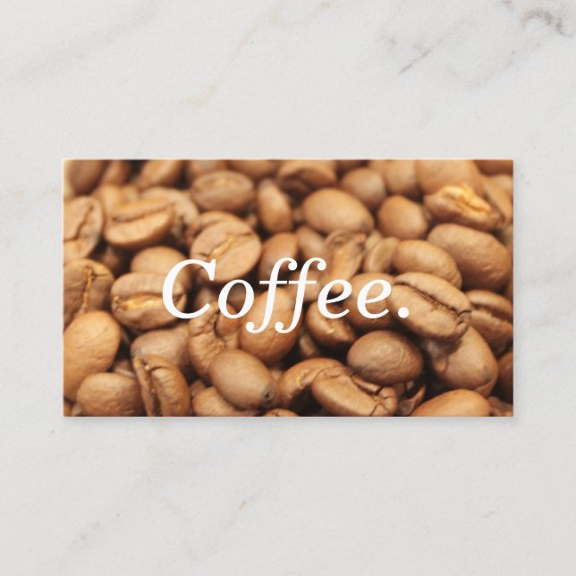 Tarjeta de sacador de la lealtad del café (Anverso)