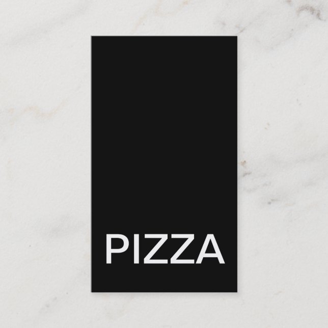 tarjeta de sacador de la pizza (Anverso)