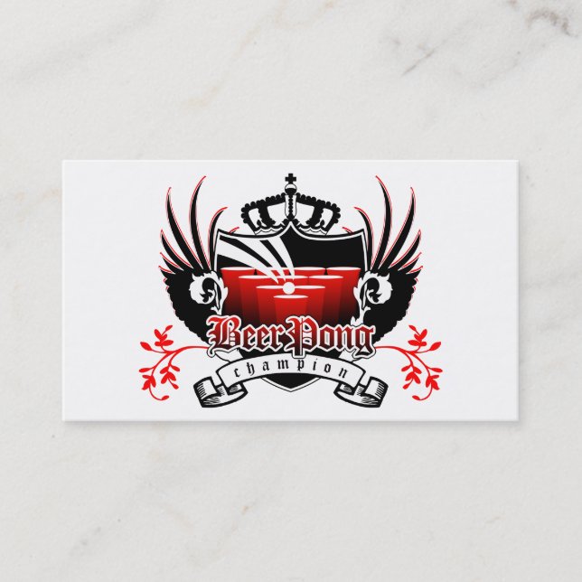 tarjeta de sacador del campeón del pong de la (Anverso)