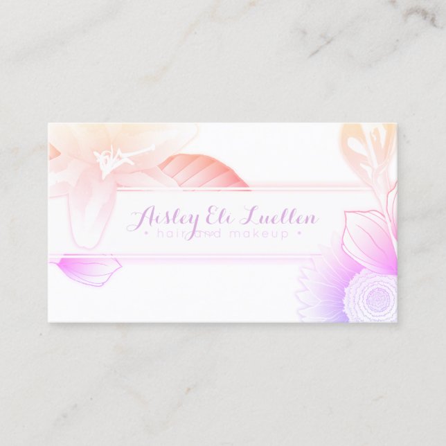 tarjeta de sacador floral de la lealtad del verano (Anverso)