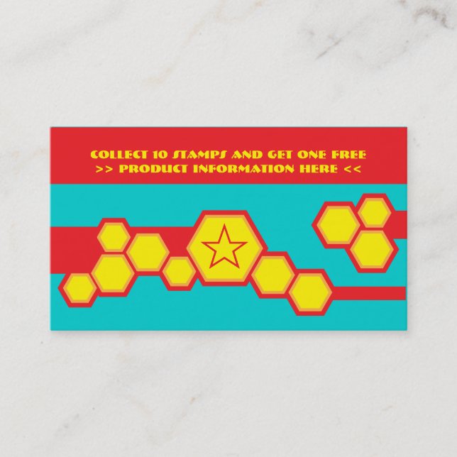 tarjeta de sacador retra del panal (Anverso)