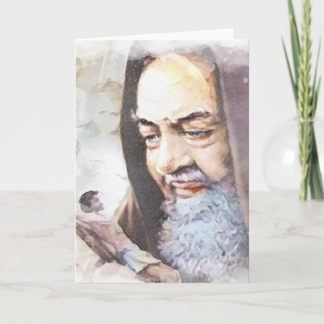 Tarjeta de sacerdote católico católico San Padre P (Anverso)