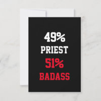 Tarjeta de sacerdote genial