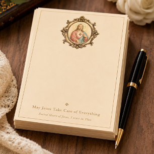 Tarjeta de Sagrado Corazón de Jesús Novena de Entr