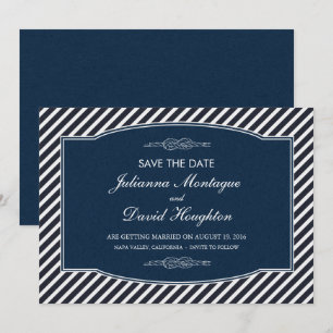 Tarjeta de 'Sailor's Knot - Save the Date'