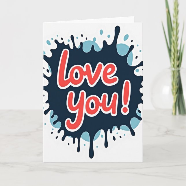 Tarjeta de Salpicadura de Amor (Anverso)