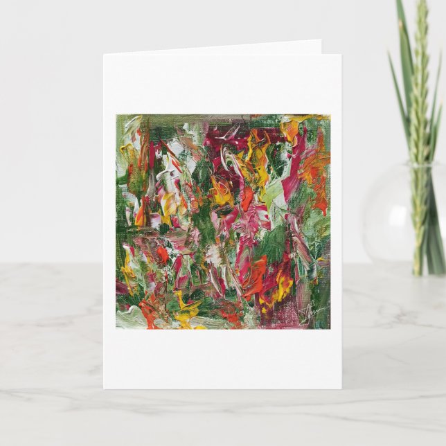 Tarjeta de salubridad artística abstracta brillant (Anverso)