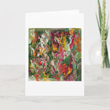 Tarjeta de salubridad artística abstracta brillant