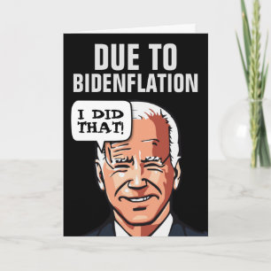 TARJETA DE SALUD DE CUMPLEAÑOS DE LA INFLACIÓN DE 