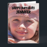 TARJETA DE SALUD DE CUMPLEAÑOS DE PERSONALIZADO SE<br><div class="desc">TARJETA DE CUMPLEAÑOS DE FOTO PERSONALIZADO SENCILLA</div>