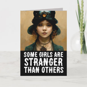 TARJETA DE SALUD DE CUMPLEAÑOS EXTRAÑA DE CHICA GÓ