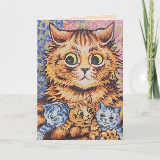 TARJETA DE SALUD DE LOS GATOS DE LOUIS WAIN DE CUM (Anverso)