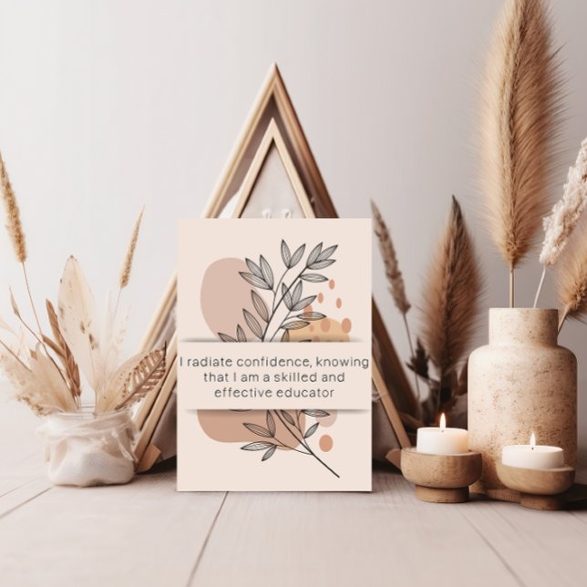 Tarjeta de Salud Mental Day 15 Afirmación del Prof (Teacher affirmation card
)