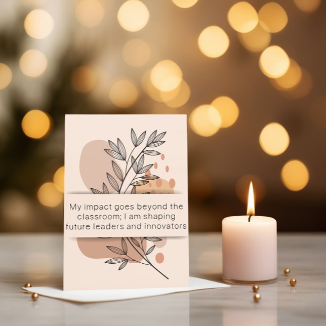 Tarjeta de Salud Mental Day 17 Afirmación de Maest (Daily affirmation cards for teachers
)