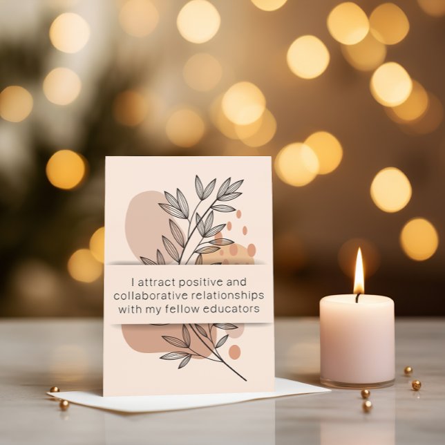 Tarjeta de Salud Mental Day 18 Afirmación de Maest (positive teacher affirmation)