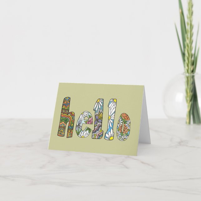 Tarjeta de saludo (Anverso)