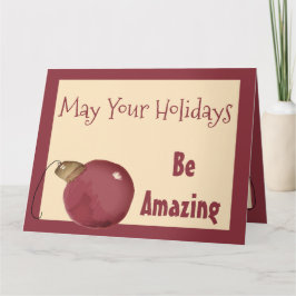 Tarjeta de saludo a los Navidades Cranberry Cream