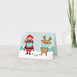 Tarjeta de saludo a los Navidades de distancias so