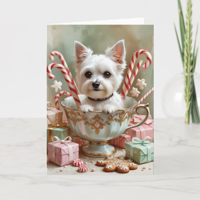Tarjeta de saludo a los Navidades rusos de juguete (Anverso)