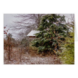 Tarjeta de saludo abandonada Shed