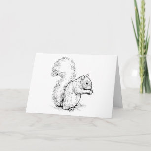 Tarjeta de saludo Adorable Squirrel