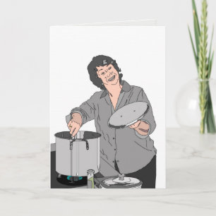 tarjeta de saludo "agitando la olla"